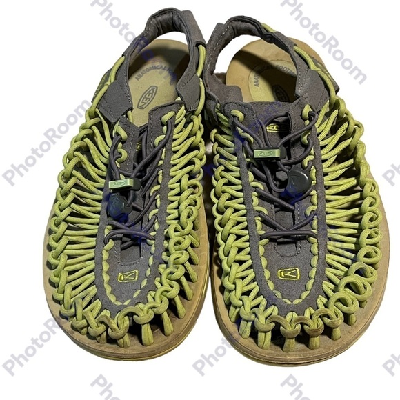 Keen Neon Green Loop Rope Design Sandals Sz 10 - Picture 1 of 13